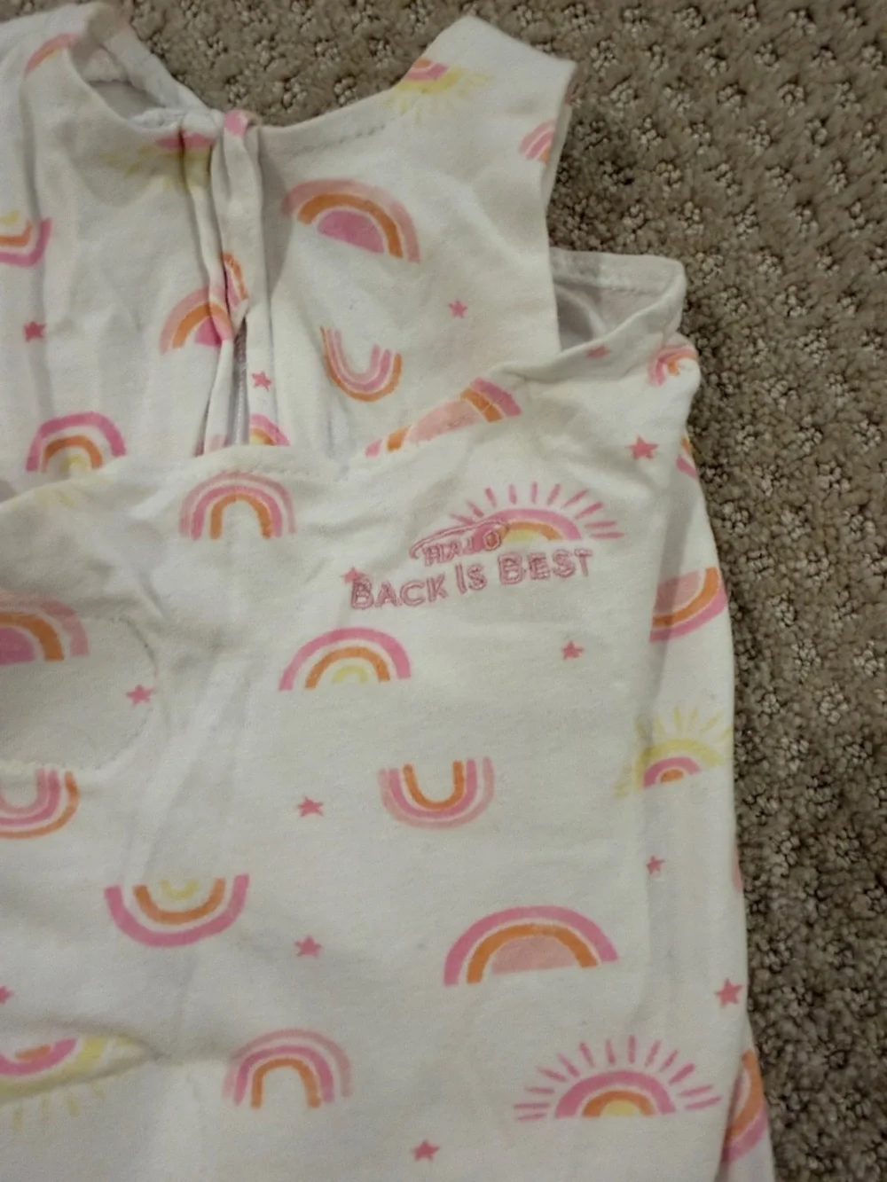 HALO Pink and Yellow Rainbow Sleep Sack